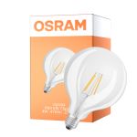 Osram Classic LED E27 Globe Filament Klar 4W 470lm - 827 Ekstra Varm Hvit | Erstatter 40W - UKCA Versjon