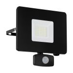 Eglo Veggbelysning Faedo 3 Aluminium Svart 31W 3400lm - 850 Kald Hvit | IP44 - Bevegelsessensor