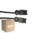 Fordelspakning 50x Noxion GST - Kompatibel Forlengelseskabel Svart - Male + Female - 5m - 3 pole 1,5mm2